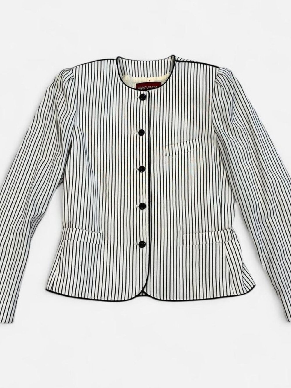 White Pinstripe Jacket